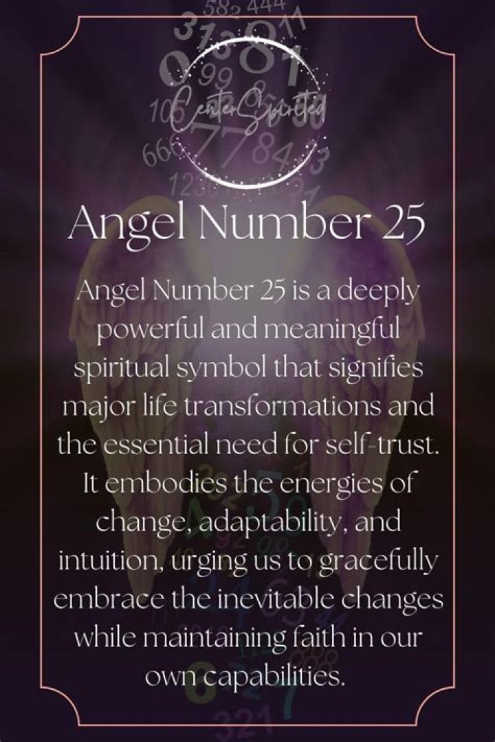 Angel Number 25