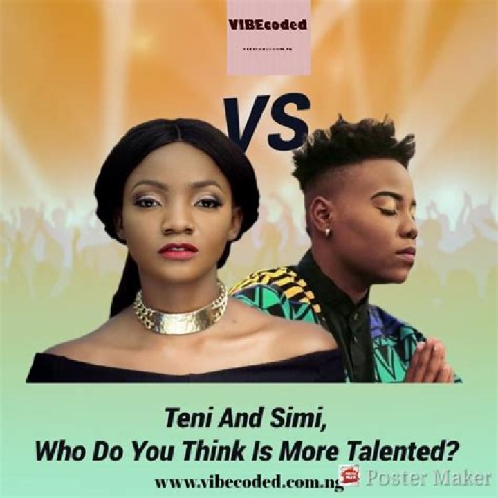 Between Teni, Tiwa Savage, and Simi, who is most talented?