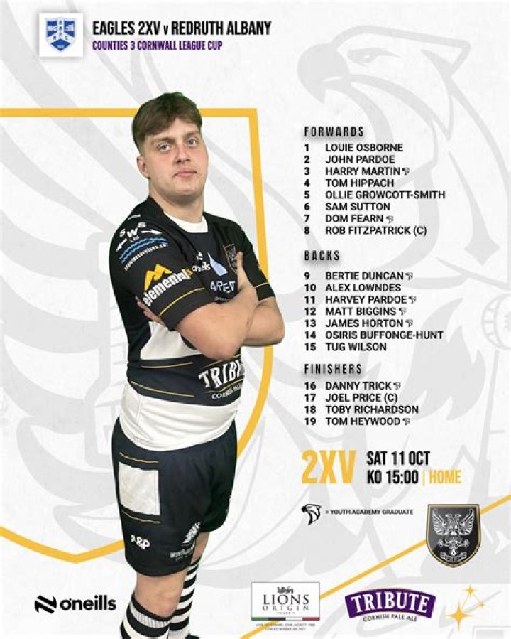 	Chris Sanders Obituary; Manager For Falmouth Eagles 2XV Has Passed Away.	