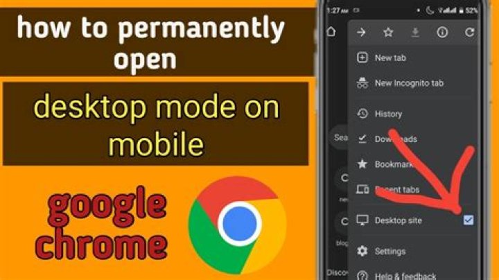 chrome android keeps switching to desktop mode