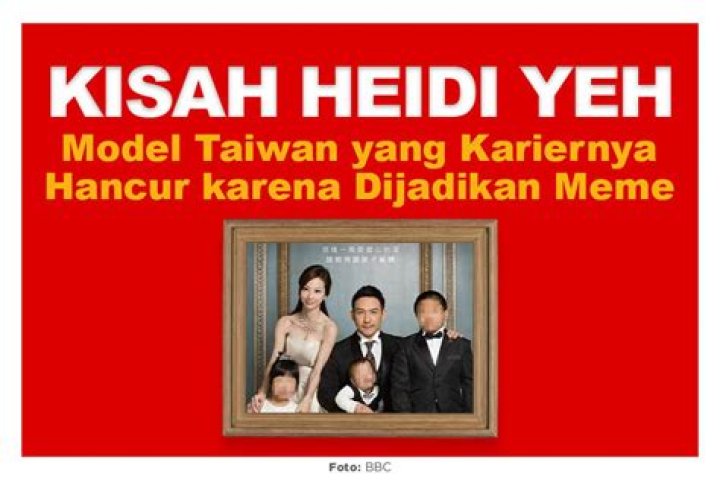 Kisah Heidi Yeh, Model Taiwan yang Kariernya Hancur akibat Meme