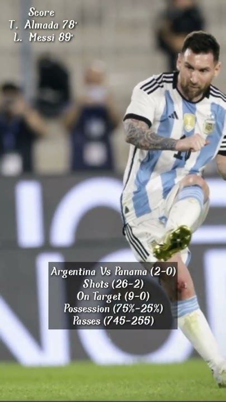 Lionel Messi, Thiago Almada score for World champions Argentina vs. Panama