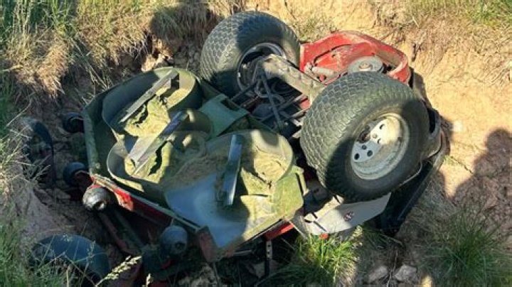 Man dead after riding lawn mower falls off terrace