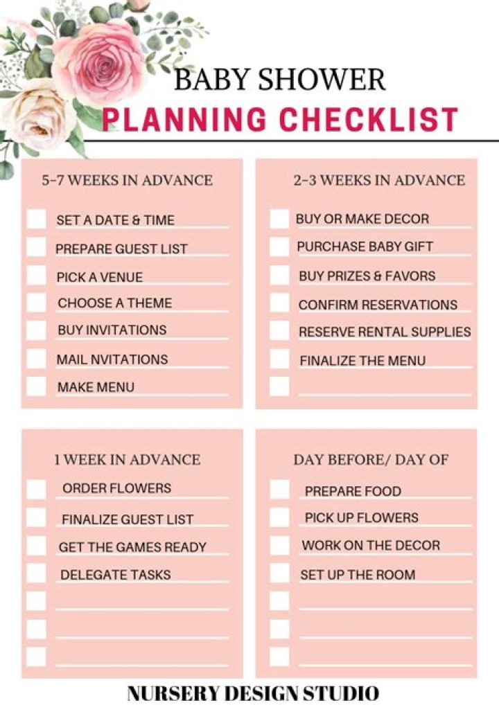 Planning a Baby Shower