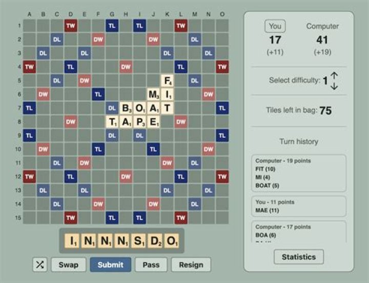 Scrabble (auf deutsch) - Kostenlos Online Spielen