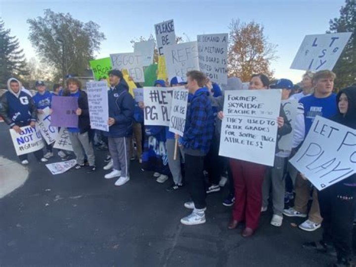 Skyridge football coach suspended over ineligible player; Pleasant Grove parents, players protest UHSAA decision